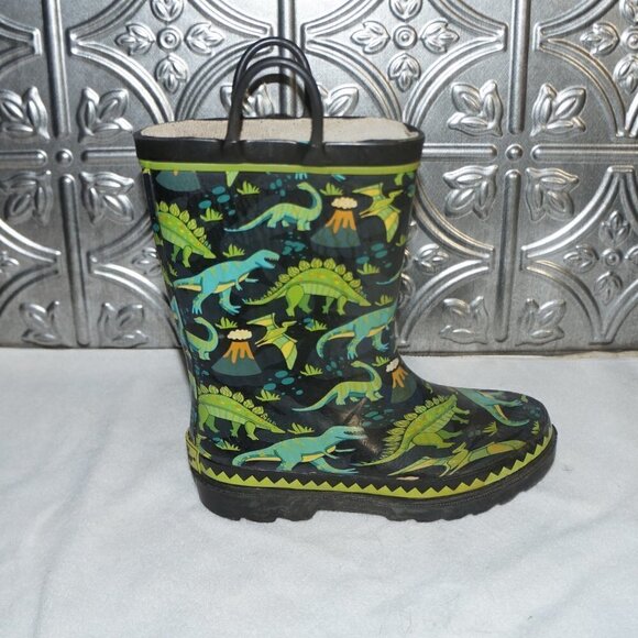 WESTERN CHIEF Youth Size 13 Dinosaur Rain Boots Waterproof - Picture 3 of 8